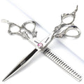 SHARONDS 7 inch Barber Salon Home Shear For Men Women (7" 2pc-A)