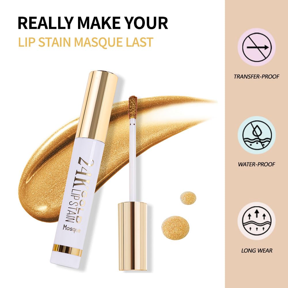 Hxssll Lip Stain Peel Off Masque - Peel Off Lip Stain Tattoo, Peel-Off Lip Tint，Long Lasting Waterproof Transfer-proof Lip Mask Lip Stains Peel Off Lip Gloss,Stay Lip Makeup D03#