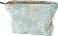 BBORGDC Floral Jacquard Makeup Bag - Large Capacity Cosmetic Pouch & Travel Toiletry Organizer with Zipper, Perfect for Daily Use, Gift Ideas for Women, Durable and Stylish Make Up Bag