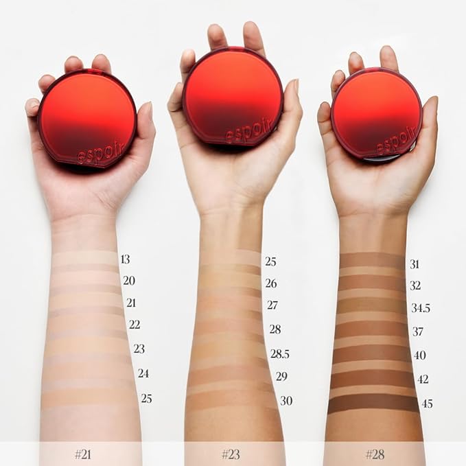 Espoir Be Velvet Cushion Foundation #40 Sun Tan | Quick and Easy Coverage with Long-lasting Color by Zero Oxidation, Velvety Smooth Finish & Lightweight Formula, Vegan, Korean Makeup, 0.46 oz