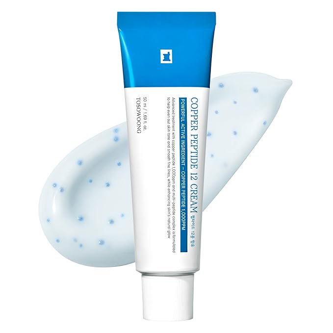 TOSOWOONG Copper Peptide 12 Cream, Anti-Aging for Fine Lines, Wrinkles
