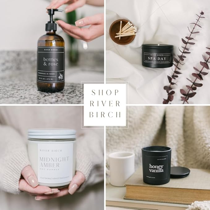 River Birch Almond Honey Scented Linen and Room Spray | Home Fragrance | 4 oz Glass Amber Bottle | Luxury Signature Scent | Handmade in Texas