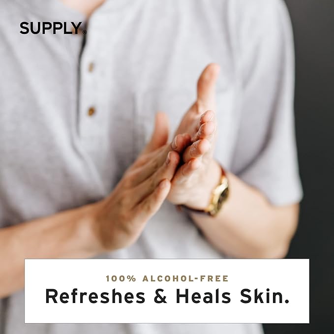 SUPPLY Healing Post Shave Spray for Men – Alcohol-Free Aftershave to Soothe Irritation, Hydrate Skin & Reduce Razor Burn – Sensitive Skin Friendly – White Birch & Sage, 2 oz