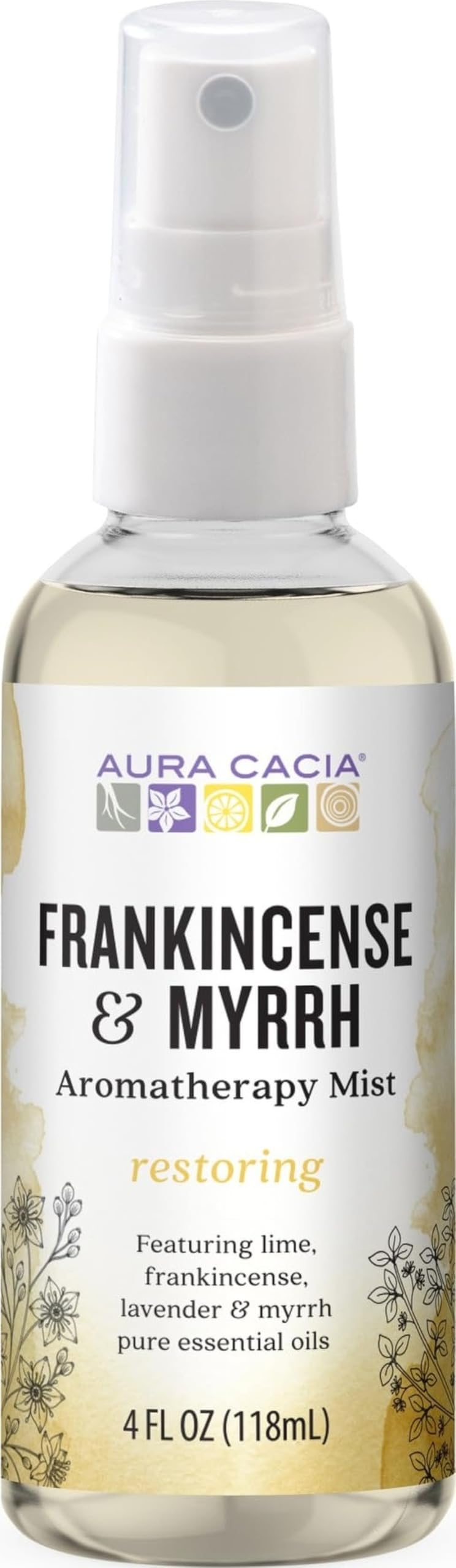 Aura Cacia, Mist Frankincense And Myrrh, 4 Fl Oz