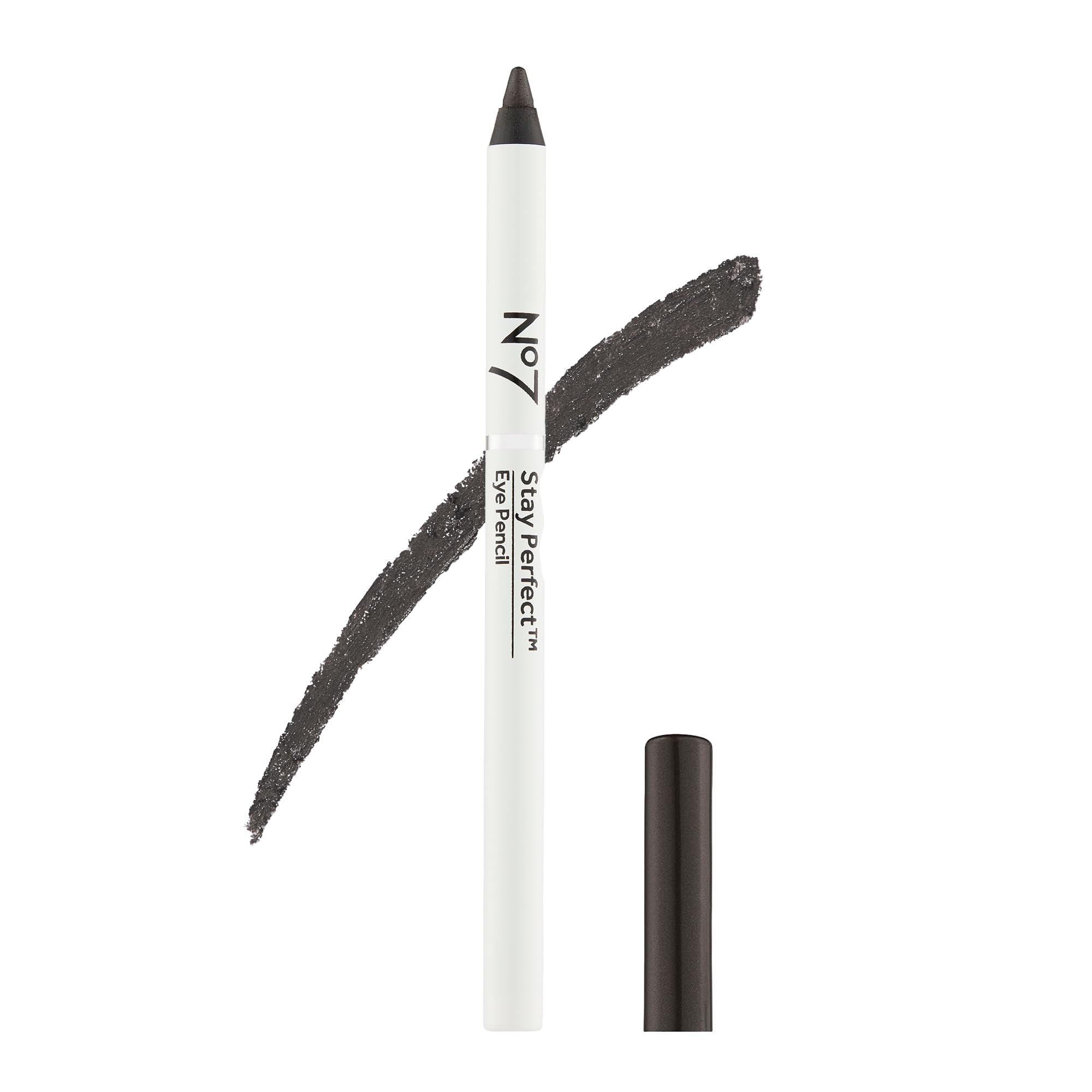 No7 Stay Perfect Amazing Eye Pencil - Black - Precision Tip Pencil Eyeliner for Silky, Effortlessly Smooth Texture - Up to 12 Hrs of Long Wearing, Waterproof Pigment (1g)