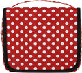 Polka Dot Travel Toiletry Bag Women Men Hanging Cosmetic Organizer Portable