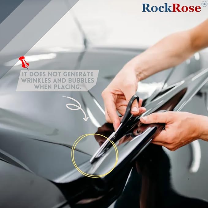 RockRose 5% Premium Carbon Car Window Tint Film 24 in x 15FT 2PLY Charcoal Privacy Film UV, Heat Blocking Tint for Car or Home Adhesive Film Easy Shrink, Plotter Friendly Pro Grade