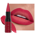 CAKAILA Red Gradient Matte Lipstick Crayon Lip Liner pencil,Crayon Form and Cone Tip 2-in-1 Lip Liner and Lipstick Lip Combo Set Achieve Flawless Contour Gradual Ombre Effect lip Pencil for Old Women