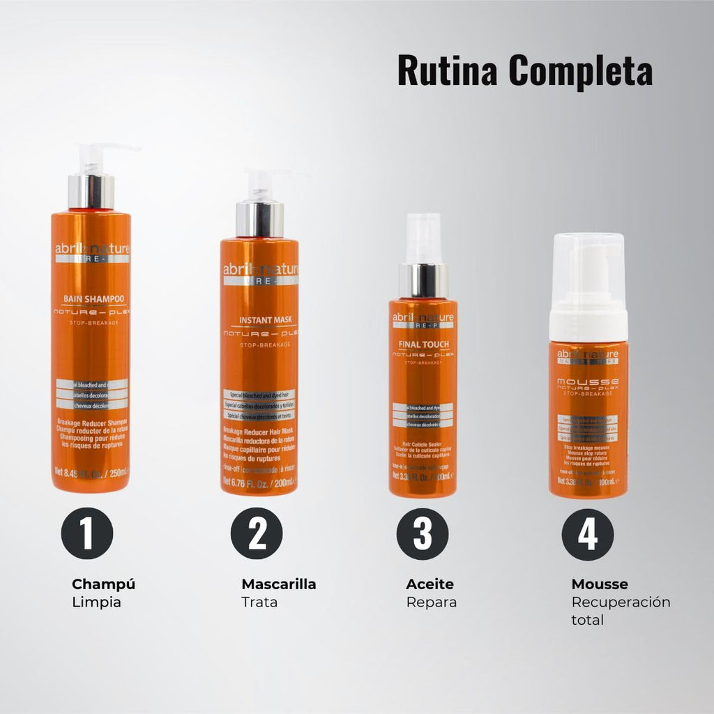 abril et nature - Nature Plex, STOP Breakage - Hydrating Hair Oil Final Touch - Finishing Serum with Hyaluronic Acid - Repairing Shine Oil for Split Ends - Leave-In - 100 ml