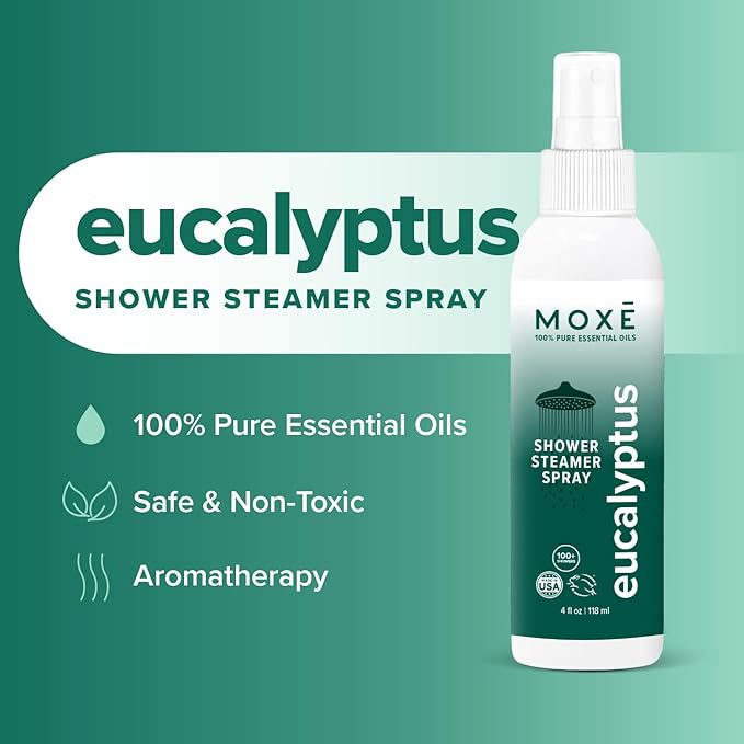 MOXĒ Lavender & Eucalyptus Shower Steamer, All Natural Relief, 4oz, 2 Pack