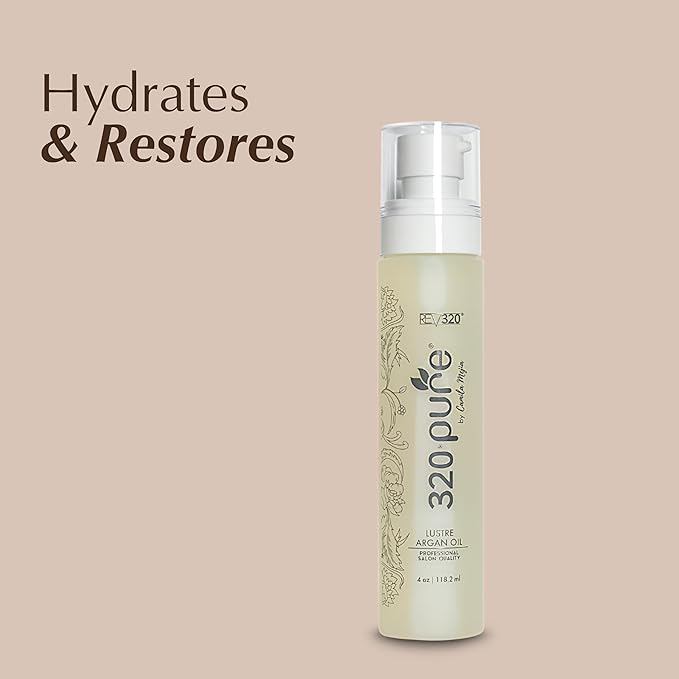 320Pure Lustre Argan Oil Hair Treatment, Frizz Control, Shine & Protection