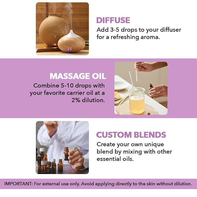Majestic Pure Essential Oil with Glass Dropper - 100% Pure and Natural - Essential Oils for Diffuser, Aromatherapy, Soap and Candle Making, Lavender Essential Oil, Lavender Oil, 4 Fl Oz Pack of 2