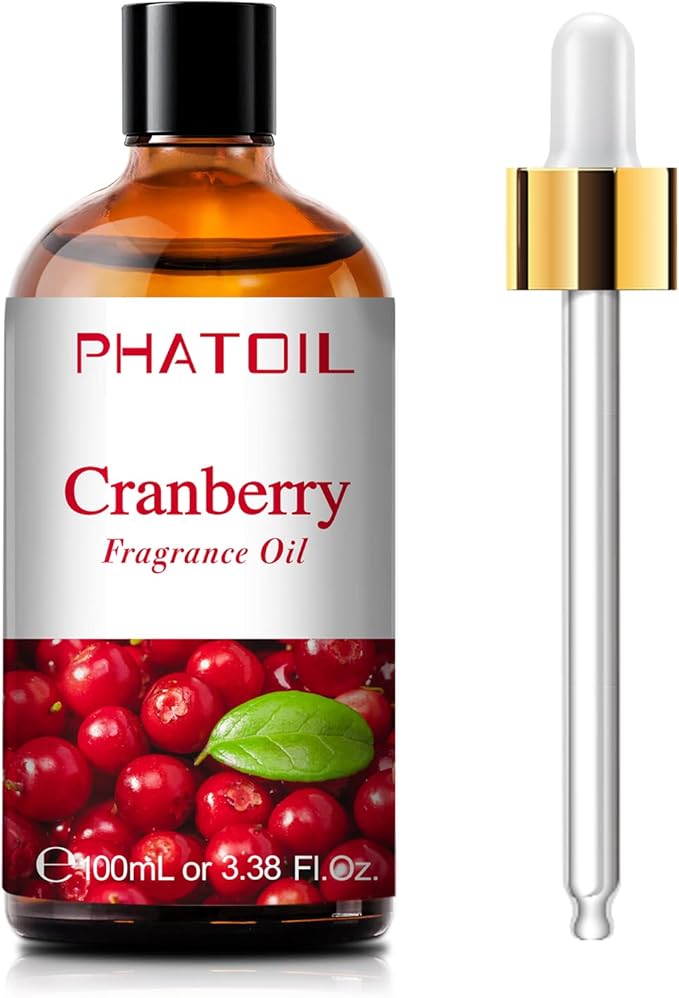 PHATOIL Cranberry Fragrance Oil for Diffuser Aromatherapy 3.38FL.OZ