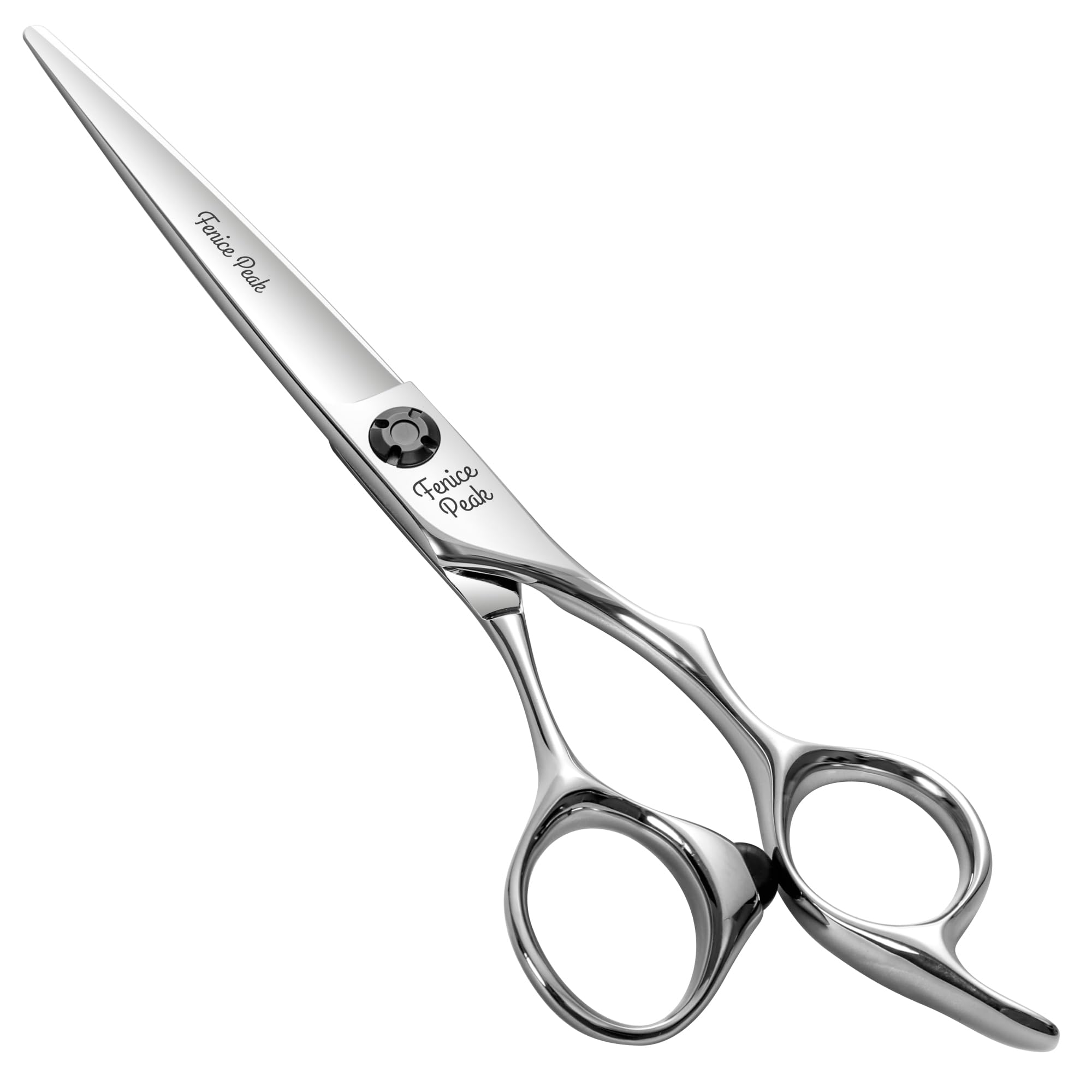 Fenice Peak CNC Professional Hair Cutting Scissors 6.0 Inch Sharp Convex Blade Barber Shears Made of VG10 Japanese Stainless Steel with Adjustment Screw for Salon Hairdressing and Home User