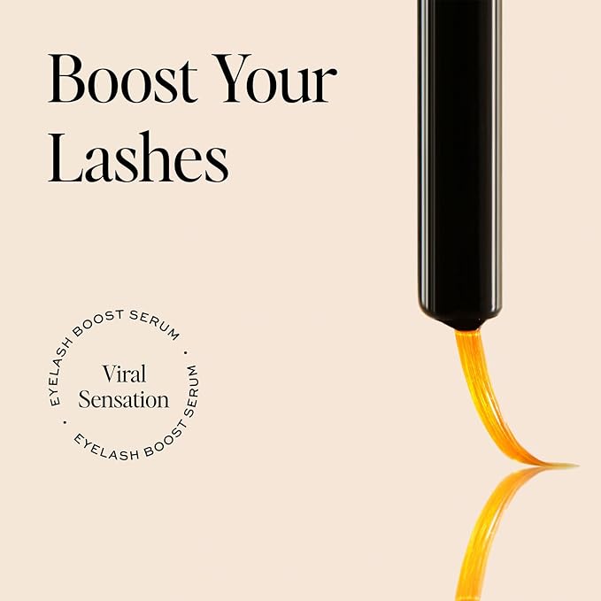 DIME Beauty Eyelash Boost Serum - Lash Growth Serum with Peptides & Amino Acids for Longer, Thicker, Healthier Lashes, Prostaglandin-Free, 0.20 oz / 6 ml
