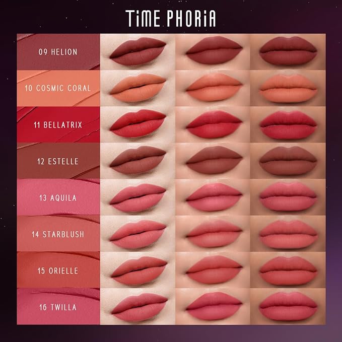 TIMEPHORIA Nebula Velvet Lip Cream, Soft Blur Matte Lip Tint 03 Elara
