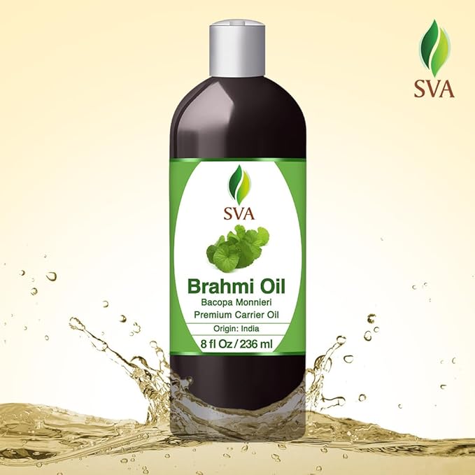SVA Brahmi Carrier Oil, Large Size, 8 Fl Oz (236 ml)
