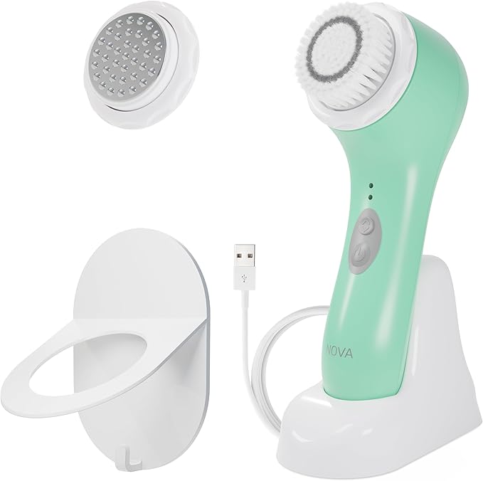 Spa Sciences NOVA - Sonic Cleansing Face Brush & Infusion System - Mint