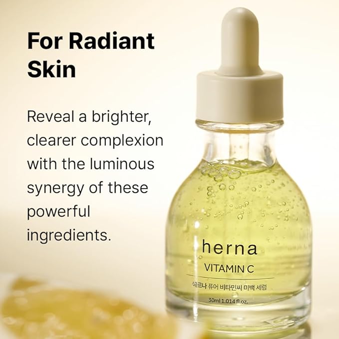 Herna Pure Vitamin C Serum - Niacinamide, Facial Brightening Care, Korean Skin Care (30ml/1.014fl.oz.)