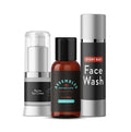 ASSEMBLED Skincare Ultimate Starter Pack (Premium Skin Care set for Men, 3-Piece; Face Wash, Aftershave/Toner, Eye Cream); anti-aging and multi-functional products