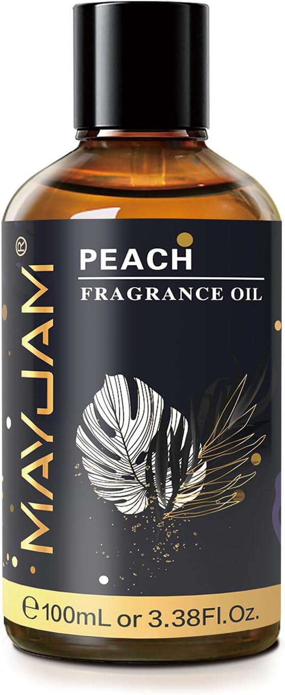 MAYJAM Peach Fragrance Oil for Diffusers for Home, 100ML/3.38FL.OZ