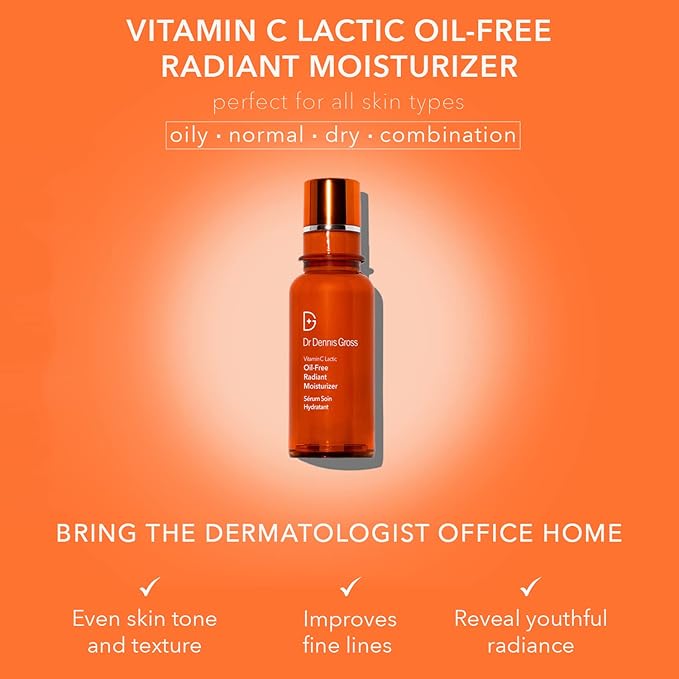 Dr Dennis Gross VitC+Lactic Oil-Free Radiant Moisturizer, 1.7 fl oz/50ml