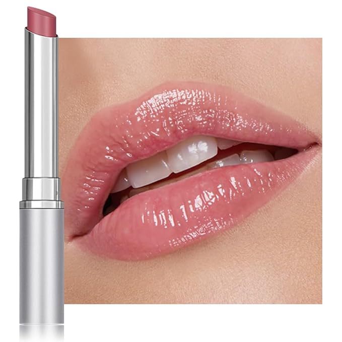 HHLTOH Dusty Pink Honey Tinted Lip Stain Lip Balm Lip Gloss Lipstick, Sheer Hydrating Lip Stains Tint for Mature Skin, Moisturizing Lip Tint Balm with Natural Shine, Vegan & Cruelty-Free
