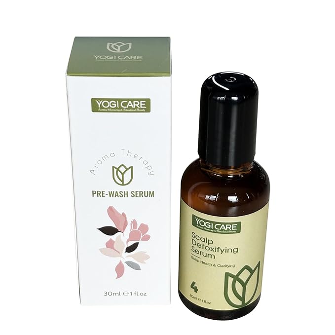 YOGI CARE Aroma Therapy Pre-Wash Hair Oil Serum 30ml / 1 Fl.oz (Scalp Health & Clarifying)
