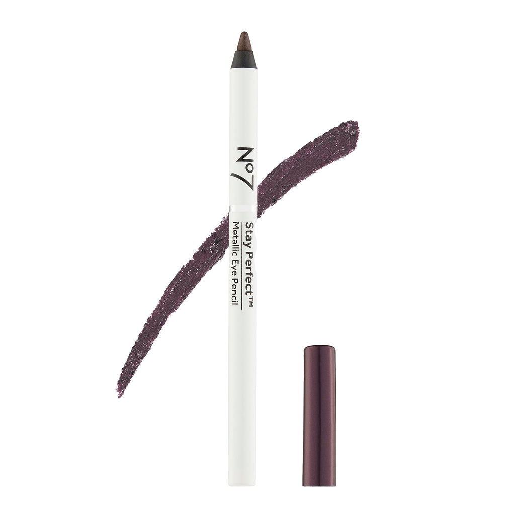 No7 Stay Perfect Amazing Eye Pencil - Purple - Precision Tip Pencil Eyeliner for Silky, Effortlessly Smooth Texture - Up to 12 Hrs of Long Wearing, Waterproof Pigment (1g)