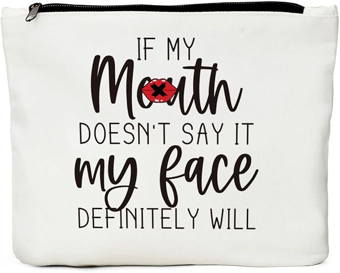Funny Gifts for Women Makeup Bag Friendship Gifts Cosmetic Bag Zipper Pouch