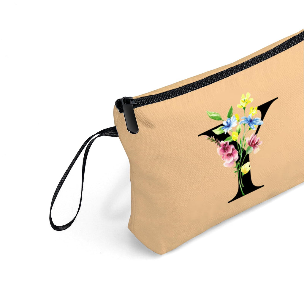 Appreciation Initial Monogram Gifts for Sisters from Sister Employees Team Bride Womens Unique Mom Personalized Makeup Cosmetic Bag with Mirror Mothers Day Christmas Graduation Y