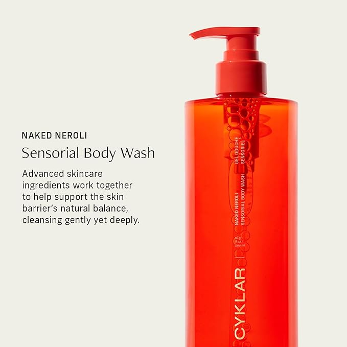 CYKLAR Sensorial Multi-Oil Body Wash Cleanser, Naked Neroli 16.5 Fl Oz
