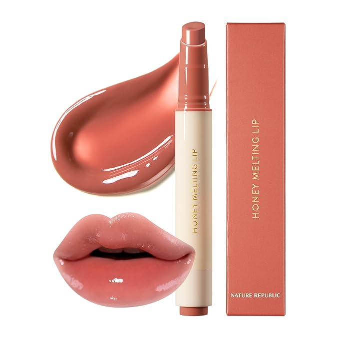Nature Republic HONEY MELTING LIP (06 COCO) | SOFT LIP STICK, Hydrating Gloss, Moisturizing balms, Sheer tint, Shine & Glowy Finish, korean make up