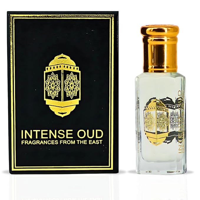 INTENSE OUD Khalab Long Lasting Arabian Perfume Oils for Women 12ML (0.40 OZ) Fragrance Oil With Citrus, Vanilla & Woody Notes - Concentrated Perfume Oil & Valentines Day Gift With Black Box