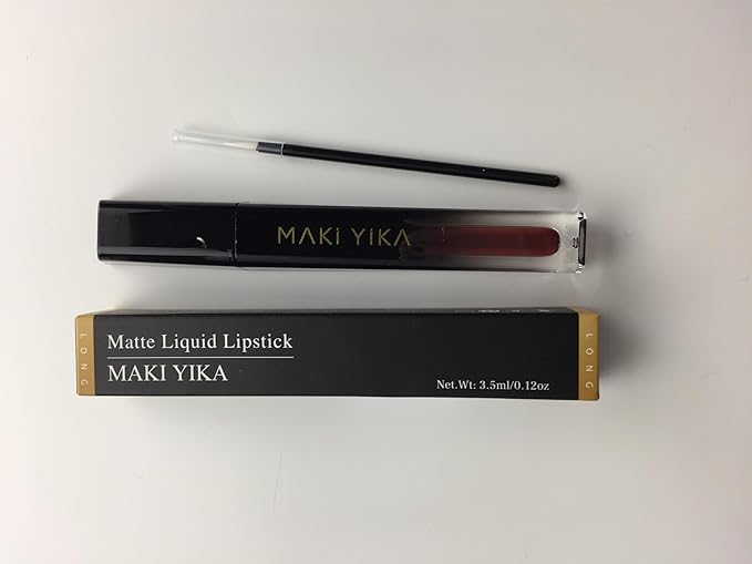 MAKI YIKA Dark Brown Lipstick Matte for Women Color Stay Long Lasting Lipsticks