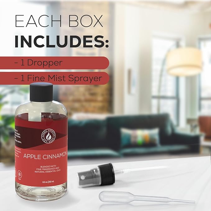Aroma Country Apple Cinnamon Luxury Diffuser Oil Refill (8.5 Fl Oz)