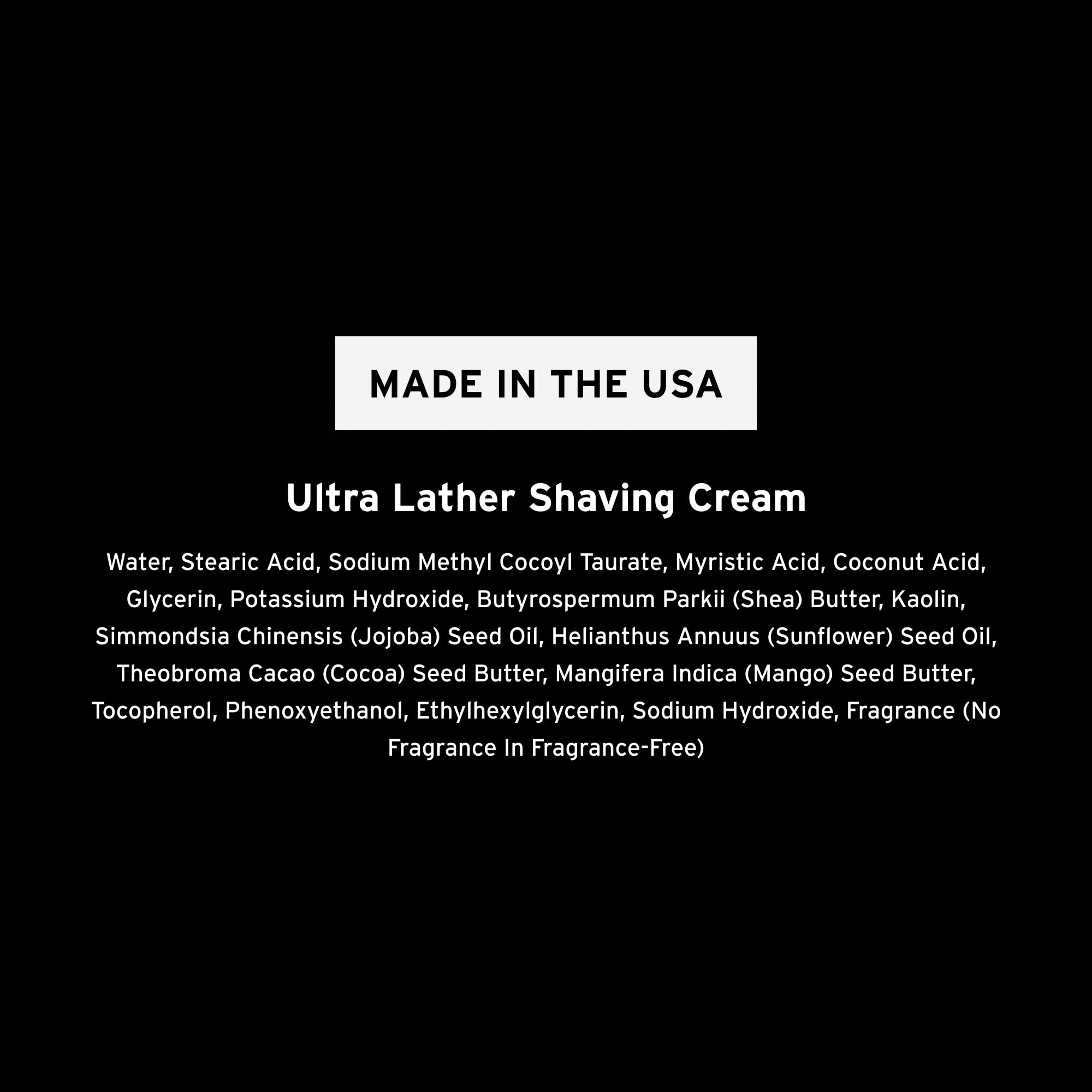 SUPPLY Ultra Lather Shaving Cream for Men – Rich Cushion for Smoother Shave – Helps Reduce Shave Irritation – White Birch & Sage – 3.4 oz