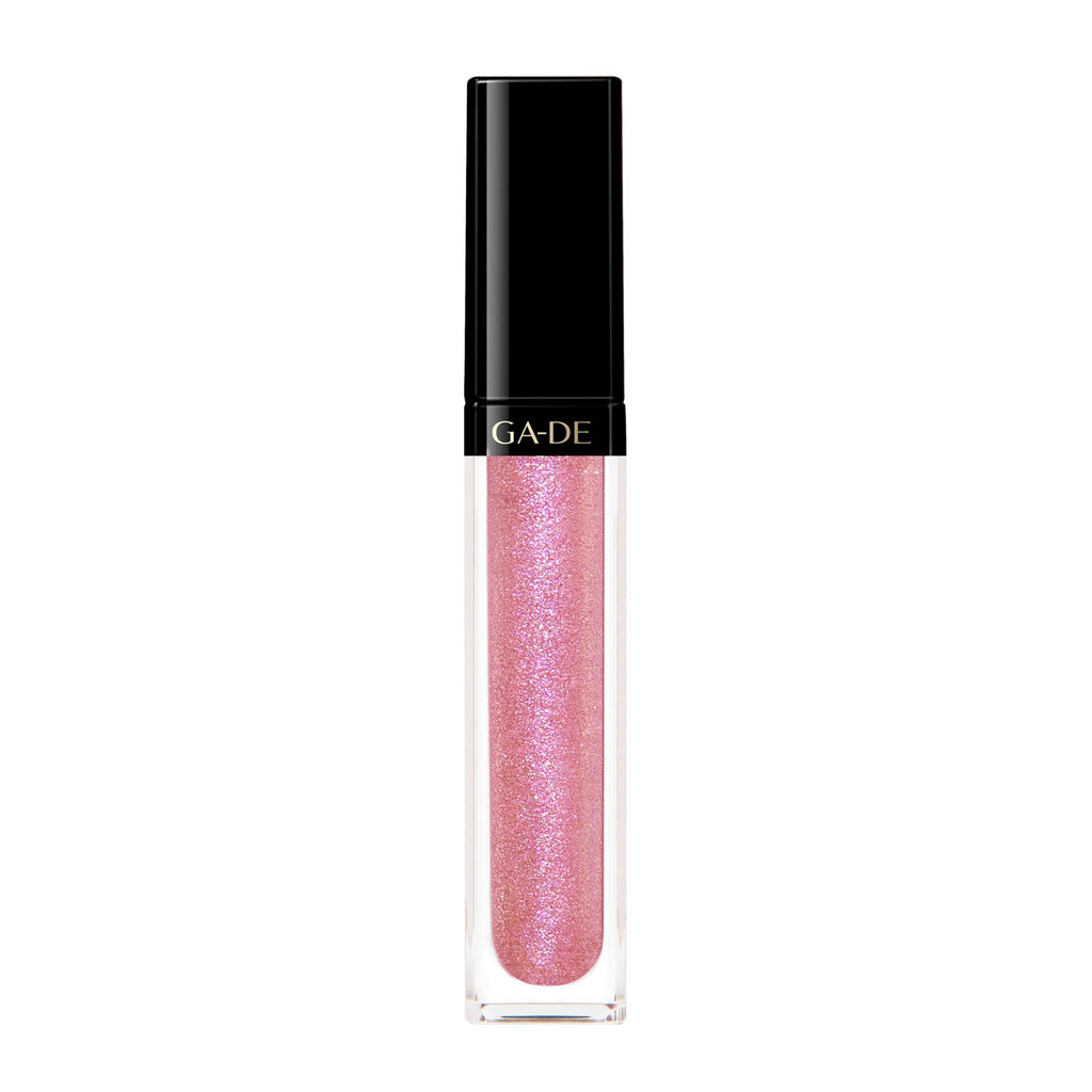 GA-DE Crystal Lights Lip Gloss, 829 - Enriched with Light-Reflecting Crystal Pearls - Smooth Silky, Rich Color - Moisturizes and Adds Shine - 0.2 oz