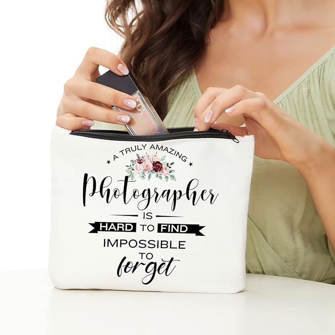 Photographer Gifts Makeup Bag, Photography Gifts Cosmetic Bag Zipper Pouch
