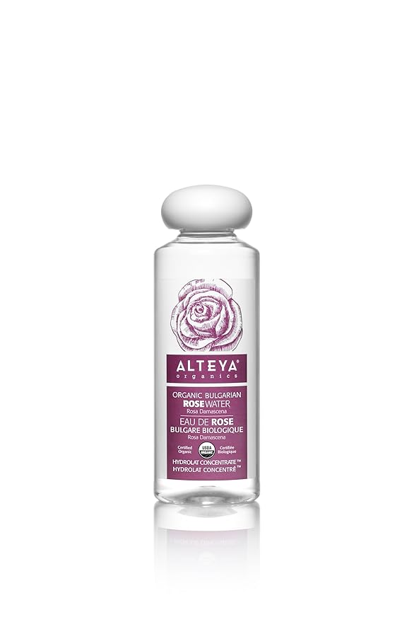 Alteya Organics Rose Water USDA Certified Organic Facial Toner, 8.5 Fl Oz