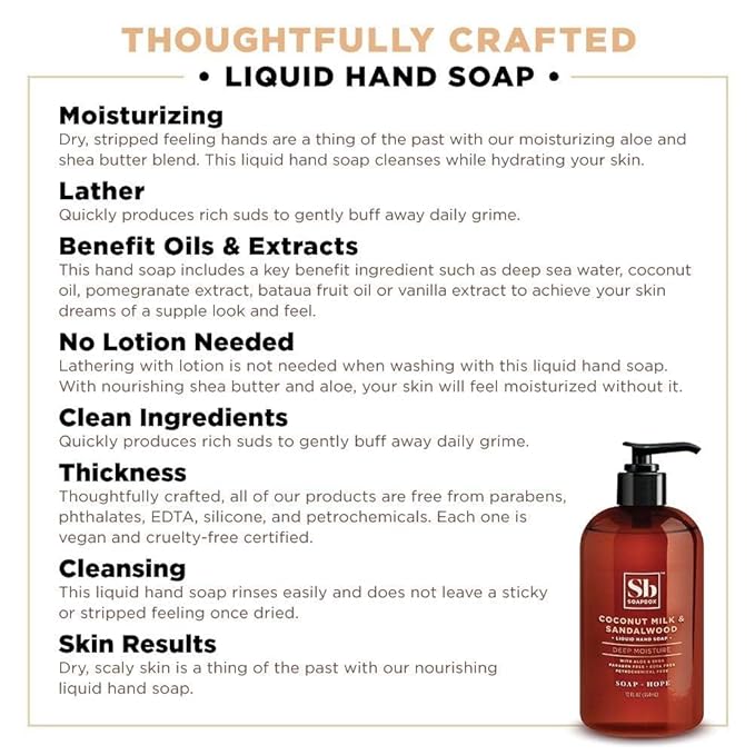 Soapbox Liquid Hand Soap Variety Pack - Coconut, Lavender & Meyer Lemon