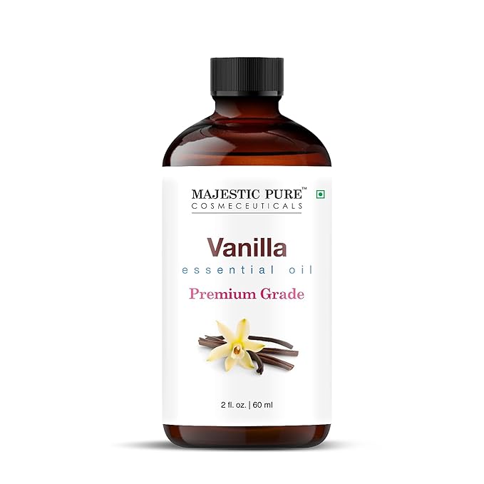 Majestic Pure Vanilla Essential Oil for Diffuser - 2 Fl Oz
