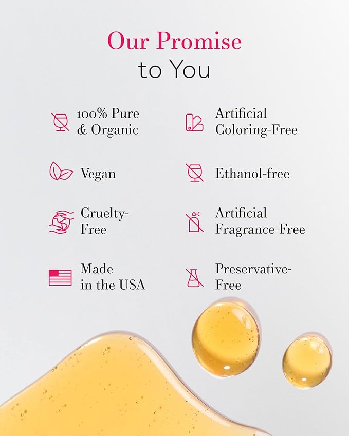 Leven Rose Jojoba Oil Organic Cold Pressed for Skin, Hair & Nails, 4 oz