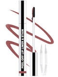 QCMME Lip Liner Stain Peel Off with Tweezer, Long Lasting Matte Lip Tattoo, Highly Pigmented Color Lip Tint Makeup, Waterproof, Transfer-proof Lipstain for Women, for All Skin Types