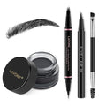 LAVONE Eyebrow Pen Kit, Waterproof Brow Pencil, Pomade, Eyeliner, Black