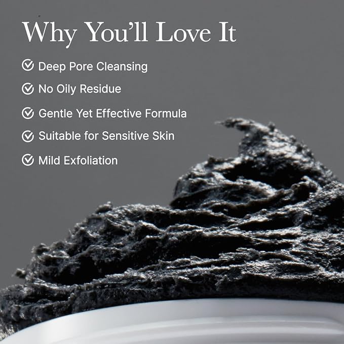 Arencia Black Tea Rice Mochi Face Cleanser, Deep-Cleansing, Pore Care, Sebum Control, Oily Skin 120g (4.23 oz)