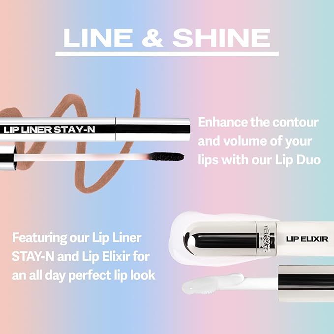 Sacheu Lip Elixir Hydrating Lip Gloss, High-Shine, Bunny Ear (Clear)