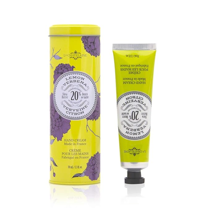 La Chatelaine Shea Butter Hand Cream, Made in France, Natural and Organic Ingredients, Gift Tin