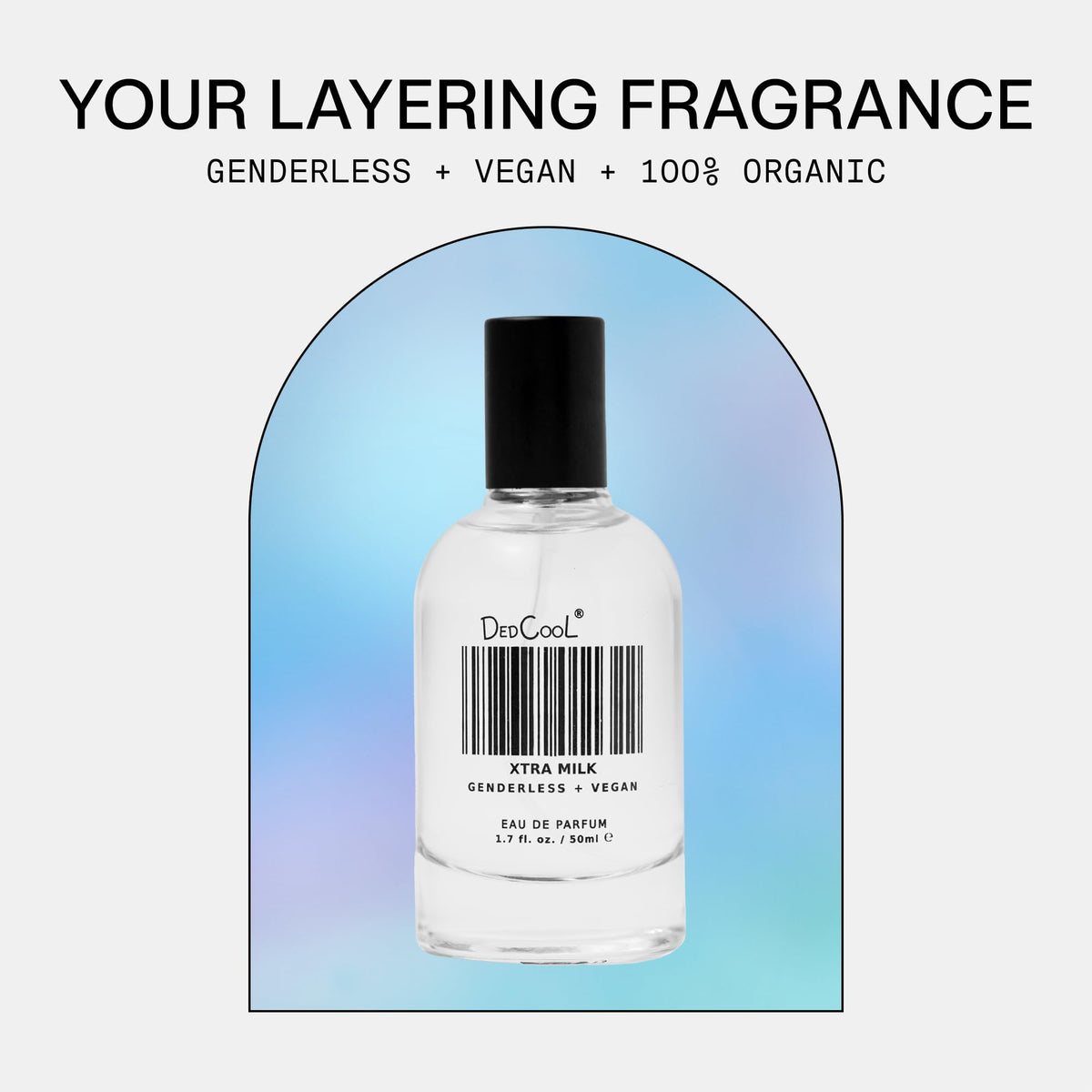 DedCool - Genderless + Vegan Eau de Parfum | Clean, Non-Toxic Fragrance For All (1.7 fl oz | 50 ml) (XtraMilk)