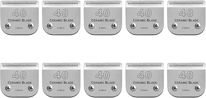 Dog Grooming Ceramic Blade Sets,Compatible with Andis/Oster A5,Wahl KM10